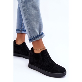 PS1 Bottines Basses En Daim Pour Femme Noir Afarena le noir 6