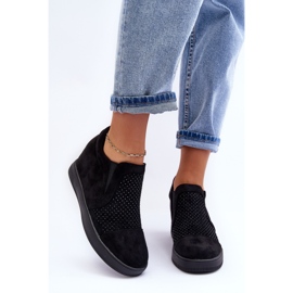 PS1 Bottines Basses En Daim Pour Femme Noir Afarena le noir 3