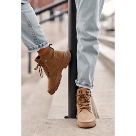 Bottines Femme En Daim Isolées Beige Jailina 6
