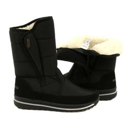 Les bottes de neige isolées de femmes progressent progj-22-128 noir le noir 5