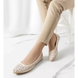 PA1 Ballerines ajourées beige Lavarin 2