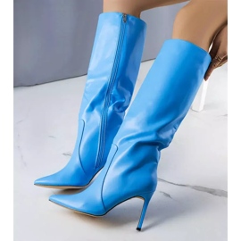 BM Bottes à talons bleus de Jaylin 2