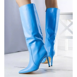 BM Bottes à talons bleus de Jaylin 3
