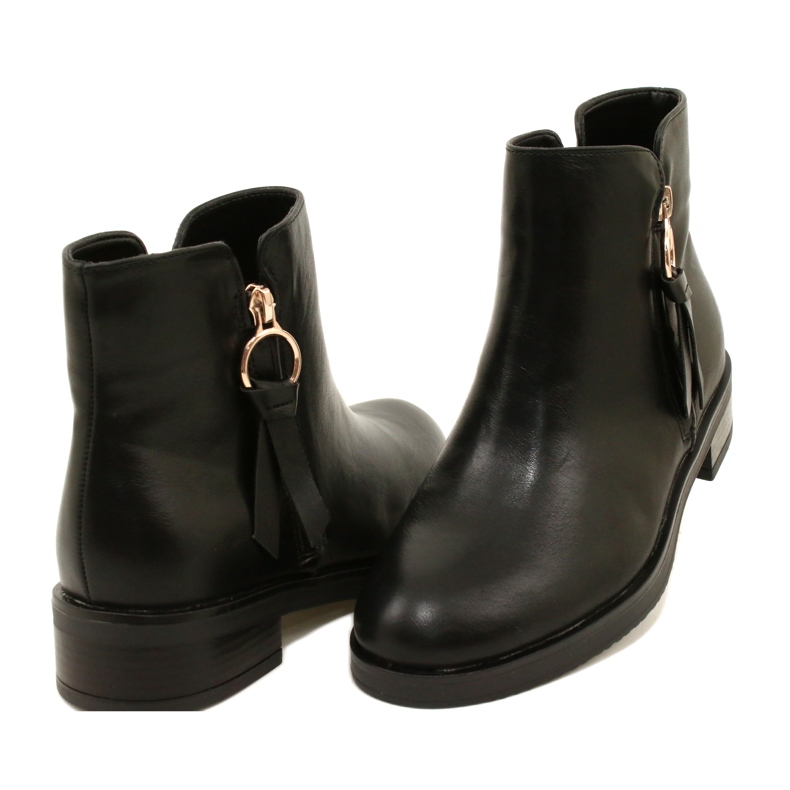 Bottes pour femmes avec écos-cuir sur Evento 21BT35-6416 Slider noir 3
