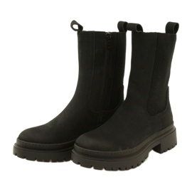 Evento Élevée à isolation des femmes à isolation élevée 23bt35-6440 bottes noires le noir 2