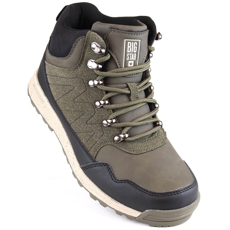 Bottines vertes isolées Big Star MM274480 1