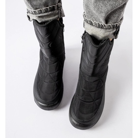 Bottes de neige noires pour femmes Debra 1