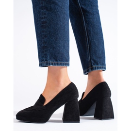 Vinceza Escarpins noirs à talons Vincez le noir 1