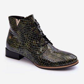 Bottes en cuir pour femmes Maciejka 5743C-09 Vert 2