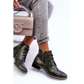 Bottes en cuir pour femmes Maciejka 5743C-09 Vert 8