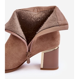 Bottines en daim avec décoration, Beige Dwinja 3