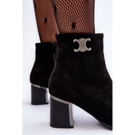 Bottines en daim avec décoration, noir Dwinja le noir 5