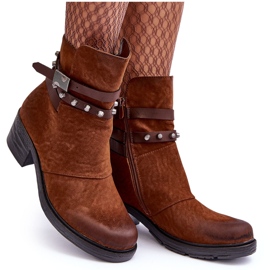 Camel - Bottines isolées à talons hauts Effie brun 9