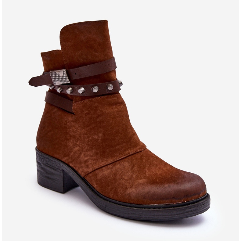 Camel - Bottines isolées à talons hauts Effie brun 1