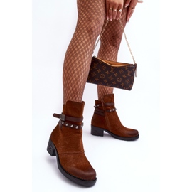 Camel - Bottines isolées à talons hauts Effie brun 5