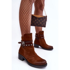 Camel - Bottines isolées à talons hauts Effie brun 6