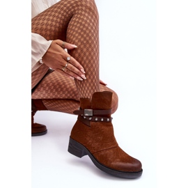 Camel - Bottines isolées à talons hauts Effie brun 8