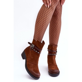 Camel - Bottines isolées à talons hauts Effie brun 4