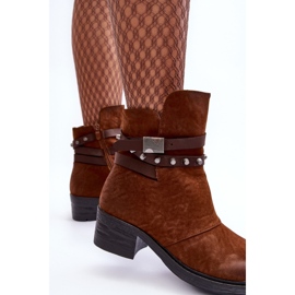 Camel - Bottines isolées à talons hauts Effie brun 7