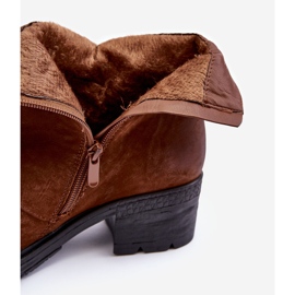 Camel - Bottines isolées à talons hauts Effie brun 2