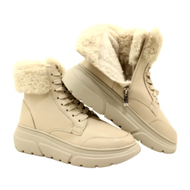 Caprice Bottes pour femmes avec fourrure 9-26220-41 144 beige 4