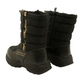 Bottes de neige des filles Miss Evento 22dz23-5274 Black noir 4