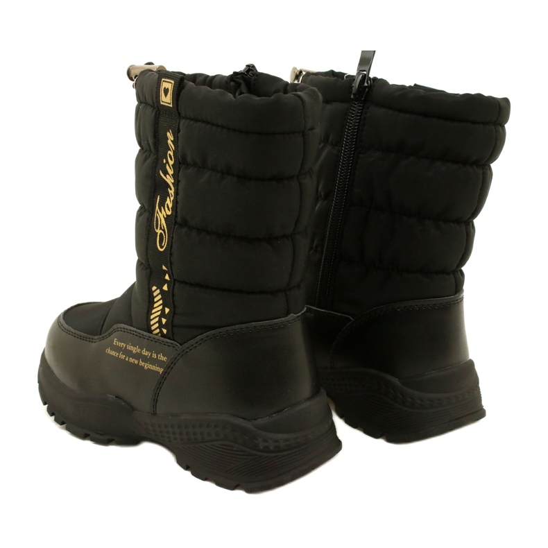 Bottes de neige des filles Miss Evento 22dz23-5274 Black le noir 4