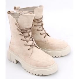 Bottines à lacets daim Roisin Beige 5