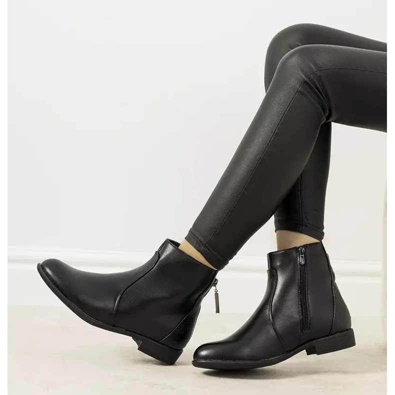 Bottes pour femmes noires de Barros le noir 1