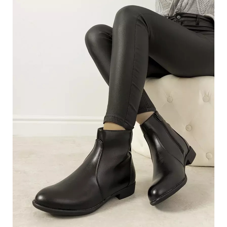 Bottes pour femmes noires de Barros le noir 2