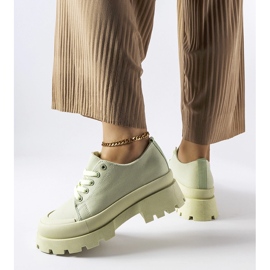 Chaussures vertes à semelle Pointe massive 1