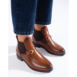 Bottines femme talon Jodhpur Vinceza brun 1