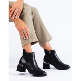 Bottines Shelovet classiques noires pour femmes 1