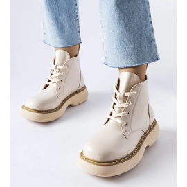 Bottes de travail beiges sur une épaisse plateforme Sacco 1 Bottes de travail beiges sur une épaisse plateforme Sacco 1