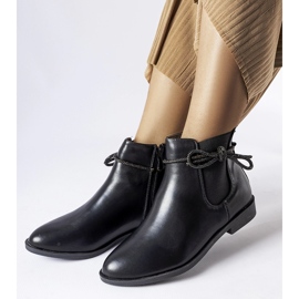 Bottines Chelsea classiques noires avec zircons Adua le noir 2