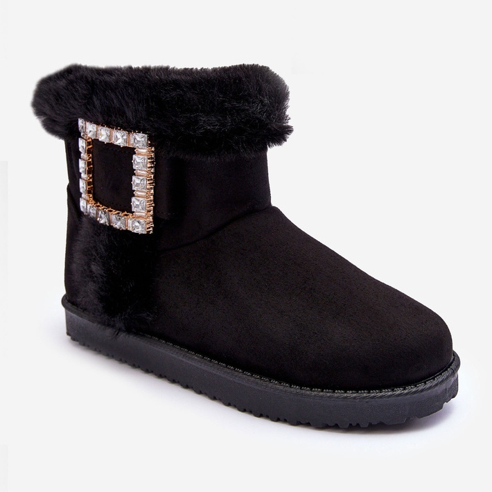 Bottes de neige isolées avec boucle, Noir Dulca le noir 1 Bottes de neige isolées avec boucle, Noir Dulca le noir 1