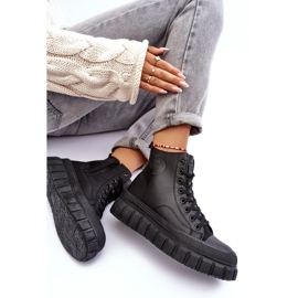 Baskets isolées en cuir avec fermeture éclair Big Star MM274625 Noir le noir 2