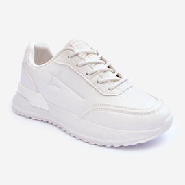 Chaussures de sport classiques pour femmes Big Star MM274224 blanc blanche 1