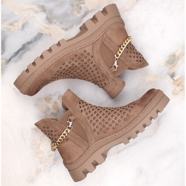Bottines en daim Potocki W WOL179B, marron brun 3