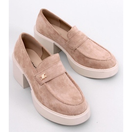 Mocassins à talons Coniff kaki beige 1 Mocassins à talons Coniff kaki beige 1