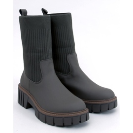 Bottines Chelsea hautes Ruddins Kaki avec tige flexible vert 1 Bottines Chelsea hautes Ruddins Kaki avec tige flexible vert 1