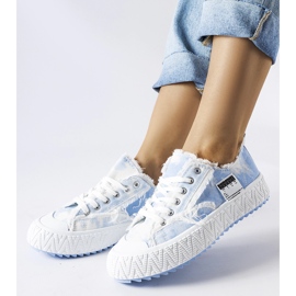 Inna Baskets roses avec écorchures de Safiy 1