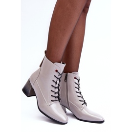 Vinceza Bottines Vernies Gris Basciano 2
