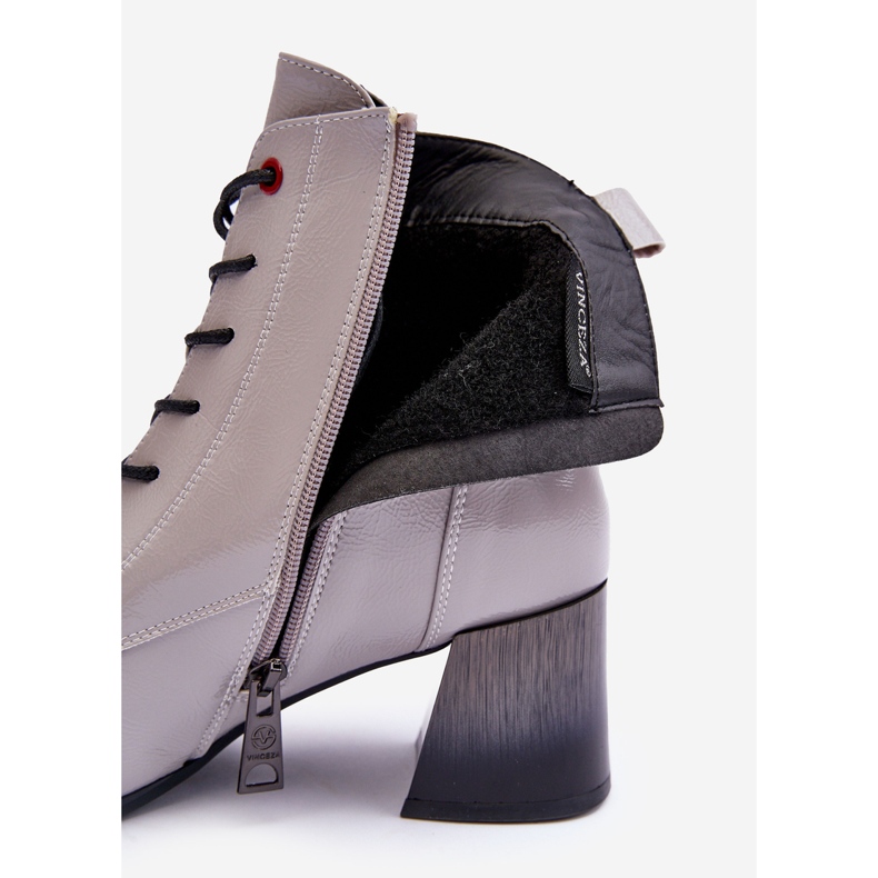 Vinceza Bottines Vernies Gris Basciano 1