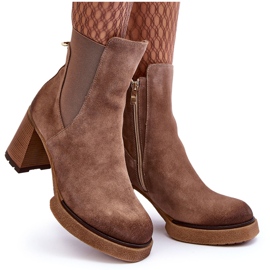 Bottines en Daim Marron Lemar Liresa brun 11