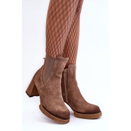 Bottines en Daim Marron Lemar Liresa brun 5
