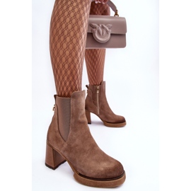 Bottines en Daim Marron Lemar Liresa brun 10