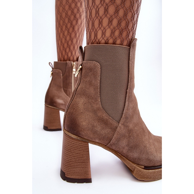 Bottines en Daim Marron Lemar Liresa brun 1