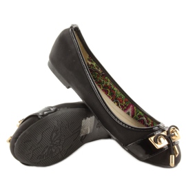 Ballerines accessoires dorés Y20-21B Noir le noir 1