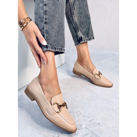 Mocassins femme Jonna Kaki beige 1